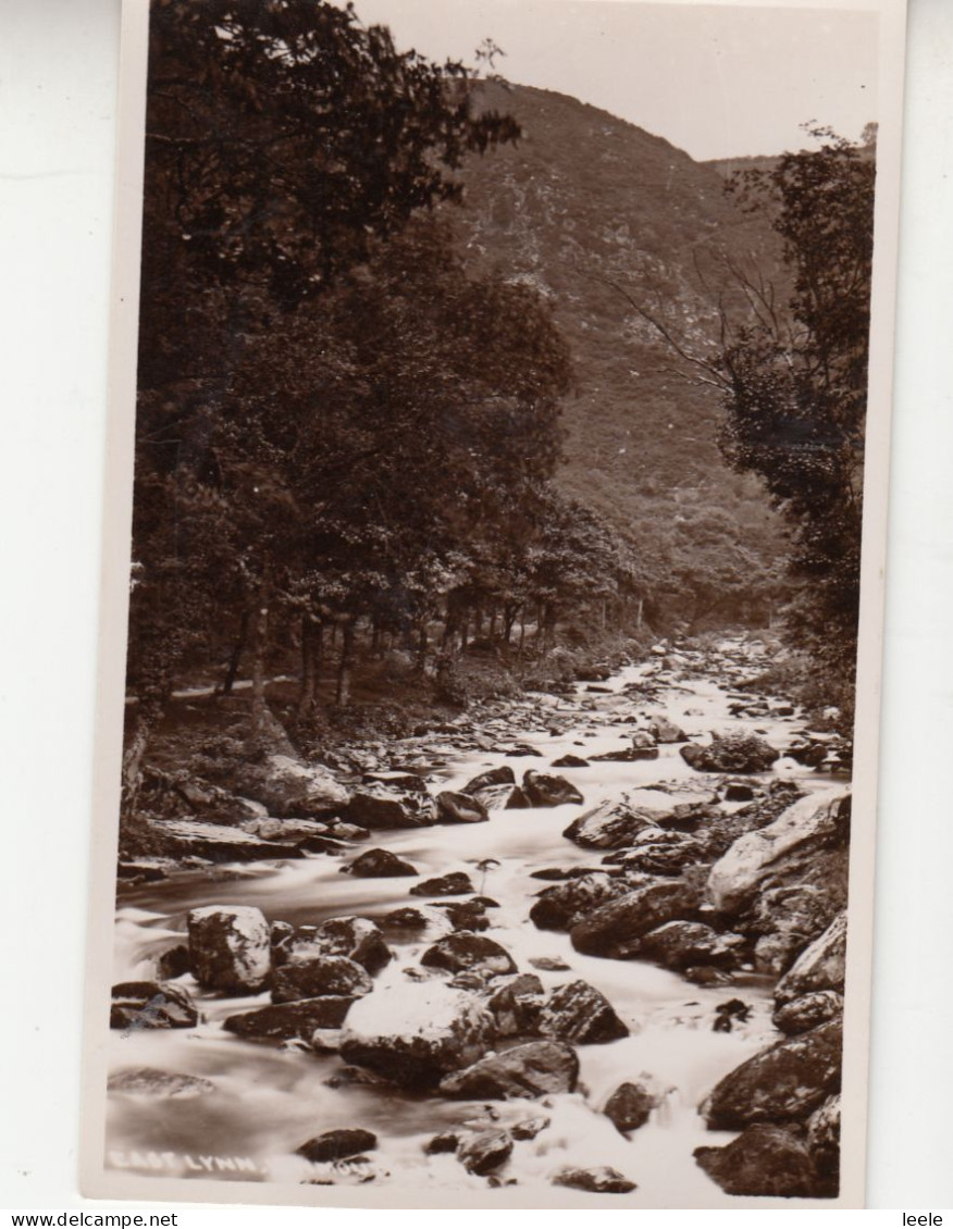 CJ63.Vintage Postcard. East Lynne River. Lynmouth. Devon - Lynmouth & Lynton