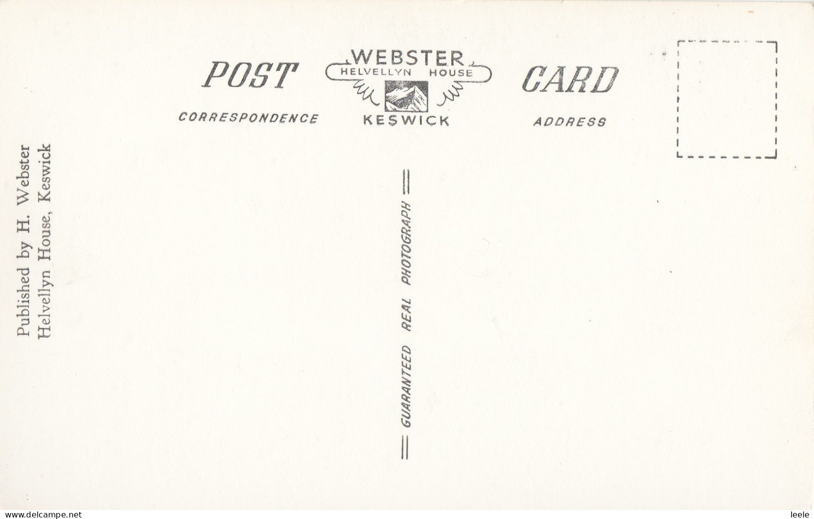 CJ10. Vintage Postcard. Wordsworth Grammar School, Hawkshead.Cumbria - Hawkshead
