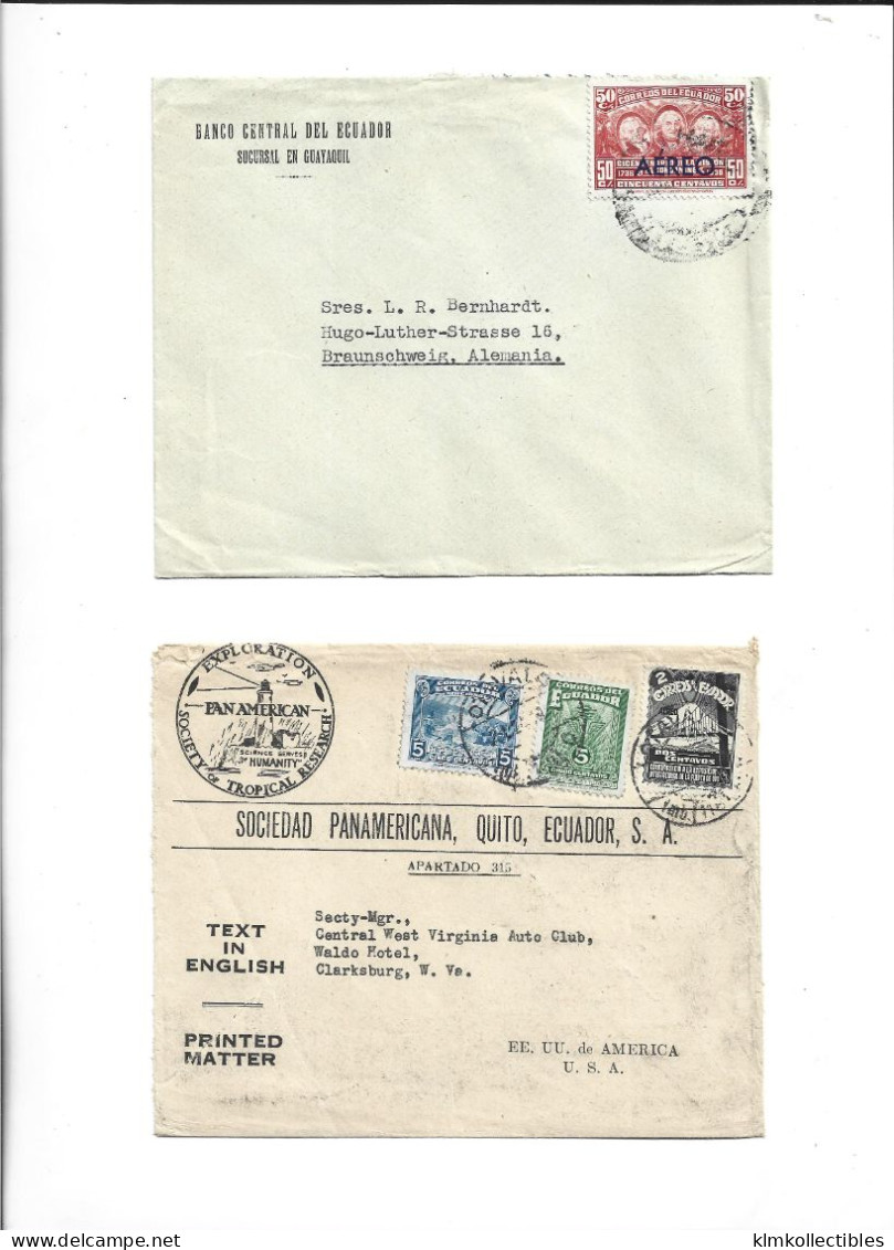 ECUADOR - POSTAL HISTORY LOT - Ecuador