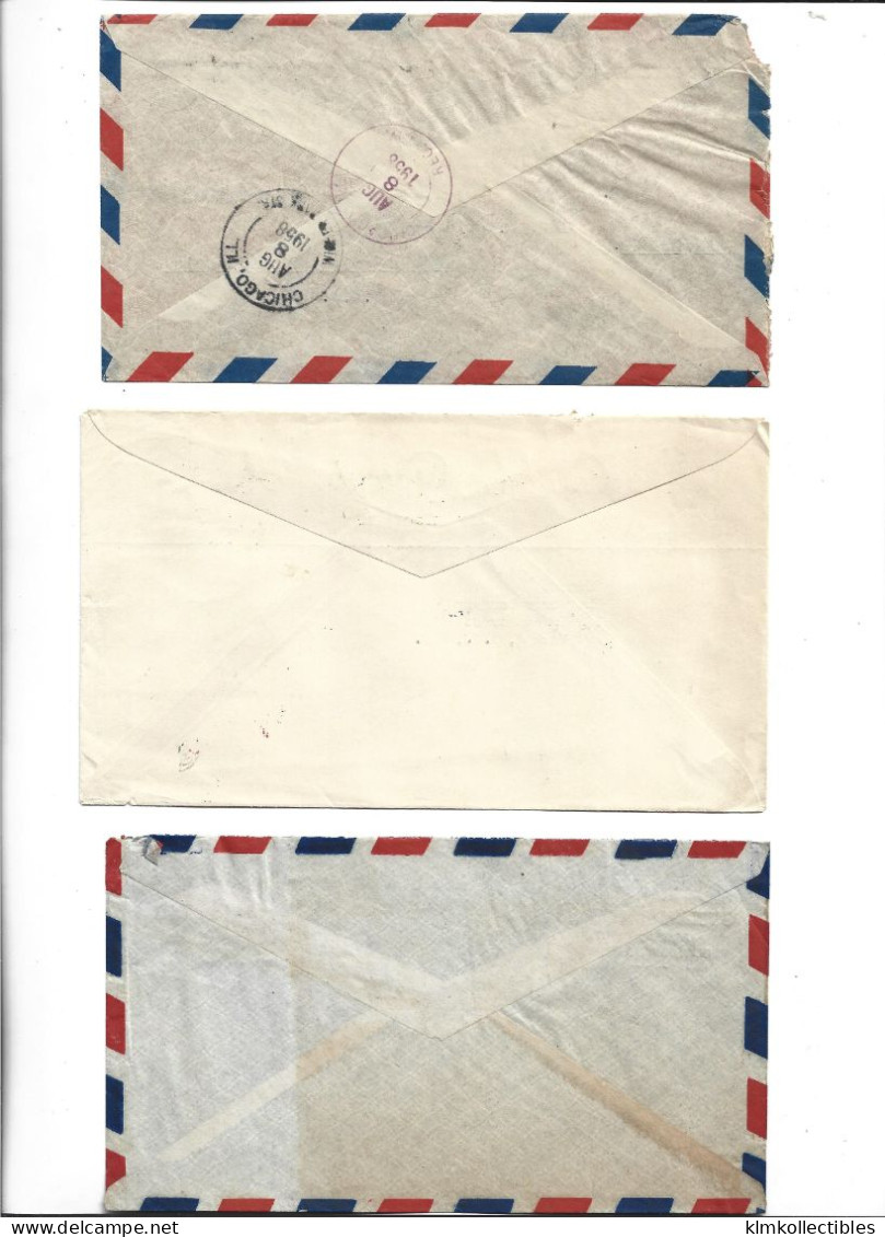 ECUADOR - POSTAL HISTORY LOT OF 6 COVERS - AIRMAIL CENSORED - Ecuador