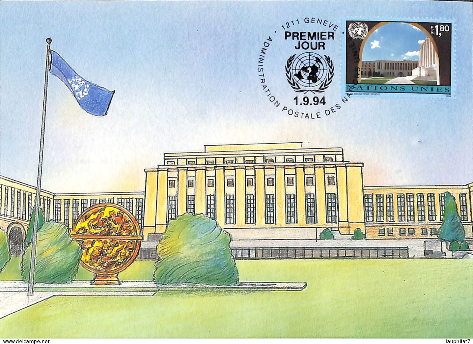 [500278]B/TB//-Nations Unies 1994 - 1211 GENEVE, Onu - Maximumkaarten