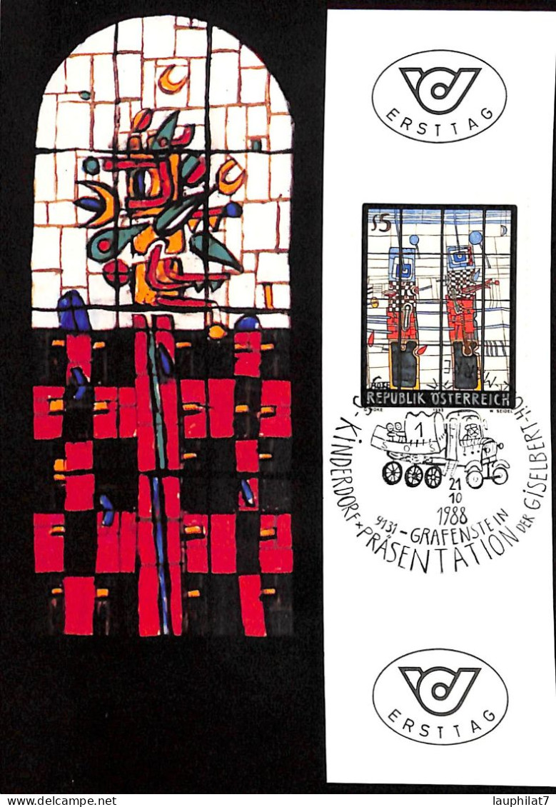 [500017]B/TB//-Autriche 1988 - 9131 GRAFENSTEIN, Arts, Dessins - Maximumkaarten