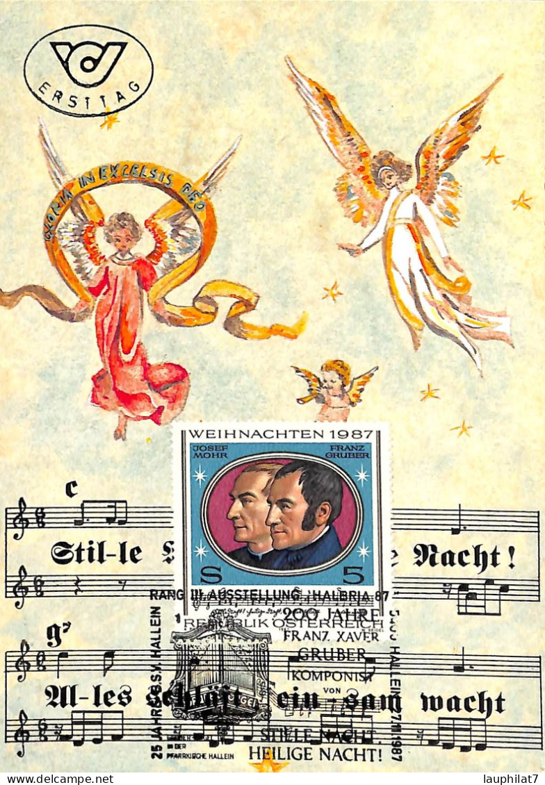 [500002]B/TB//-Autriche 1987 - HALBRIA 87, Franz Xaver, Compositeur, Musique - Maximum Cards