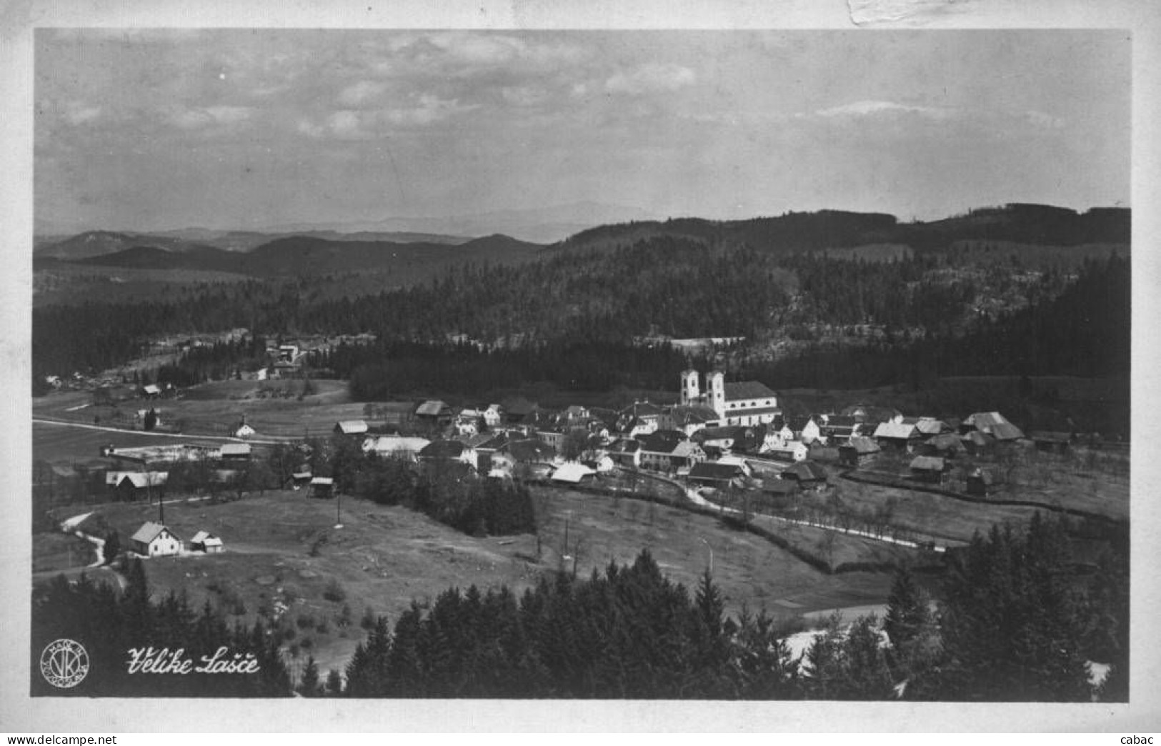 Velike Lašče, 1930-ta?, Vekoslav Kramarič, Panorama, Dolenjska, Slovenija - Slovénie