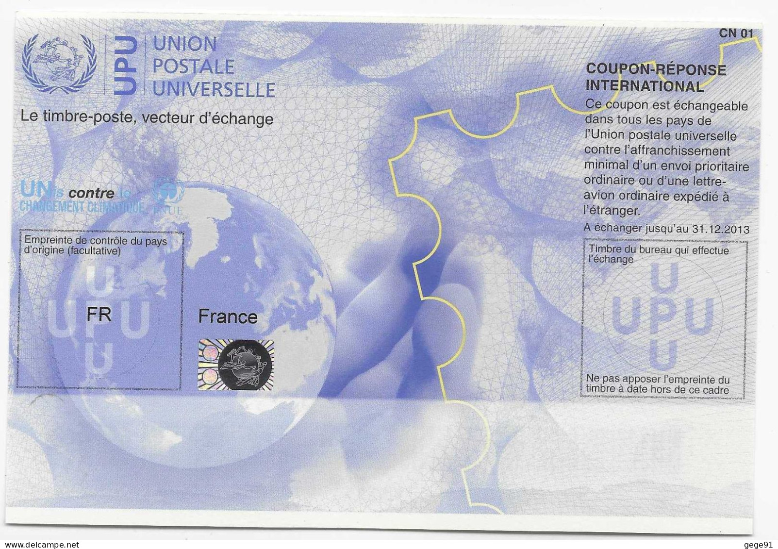 Coupon-réponse International - CN 01 - Coupons-réponse