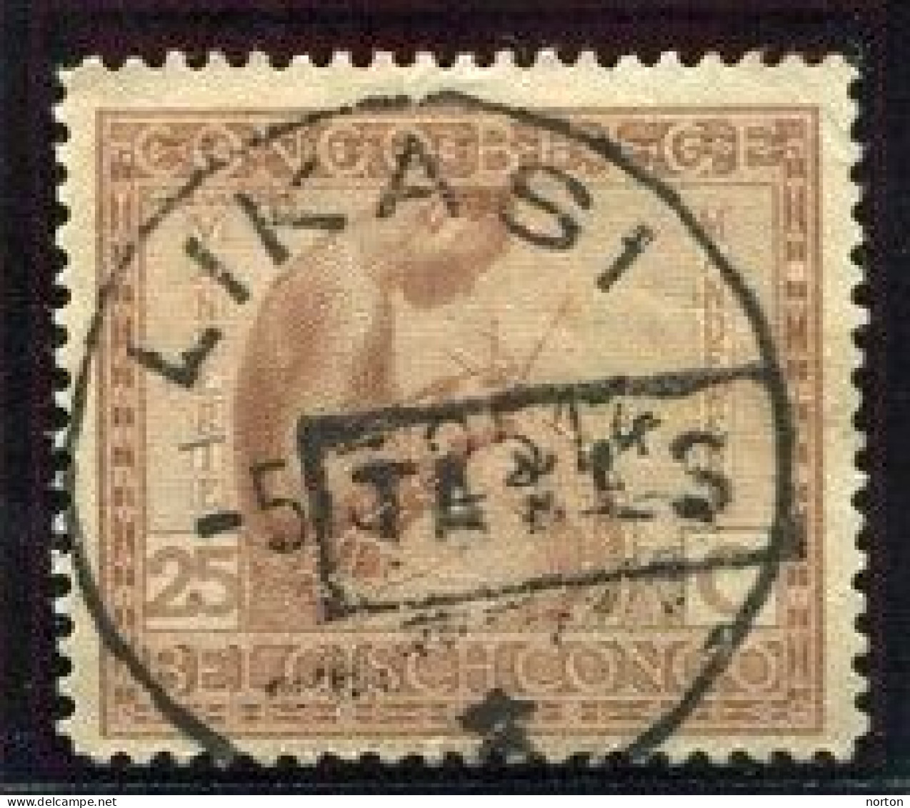 Congo Likasi Oblit. Keach 5C1-Dmyt Sur C.O.B.TX65 Le 05/03/1925 - Oblitérés