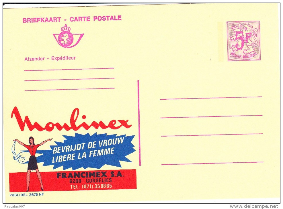 22676 - Entier Postal - Carte Publibel N° 2676 NF - Moulinex Libère La Femme - Voir Photo Pour Détails - Publibels