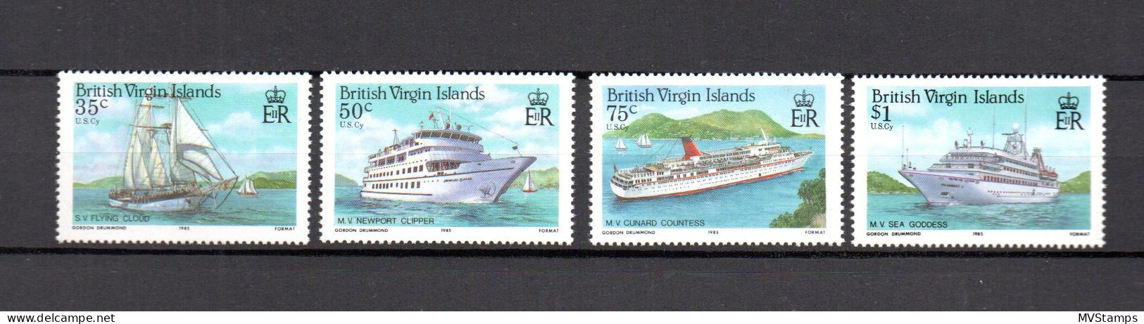 Virgin Islands 1986 Set Ships/boat/Schiffe Stamps (Michel 537/40) MNH - British Virgin Islands