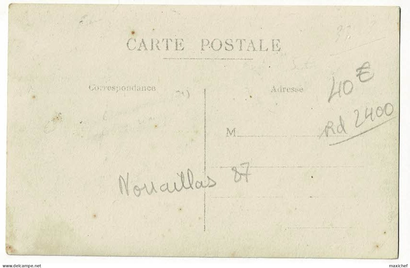 Carte Photo Nouaillas (87) Groupe Gardes Voies Communication (GVC) Poste 45 (63e RI Sur Les Képis) Pas Circulé - 1914 - Ambazac