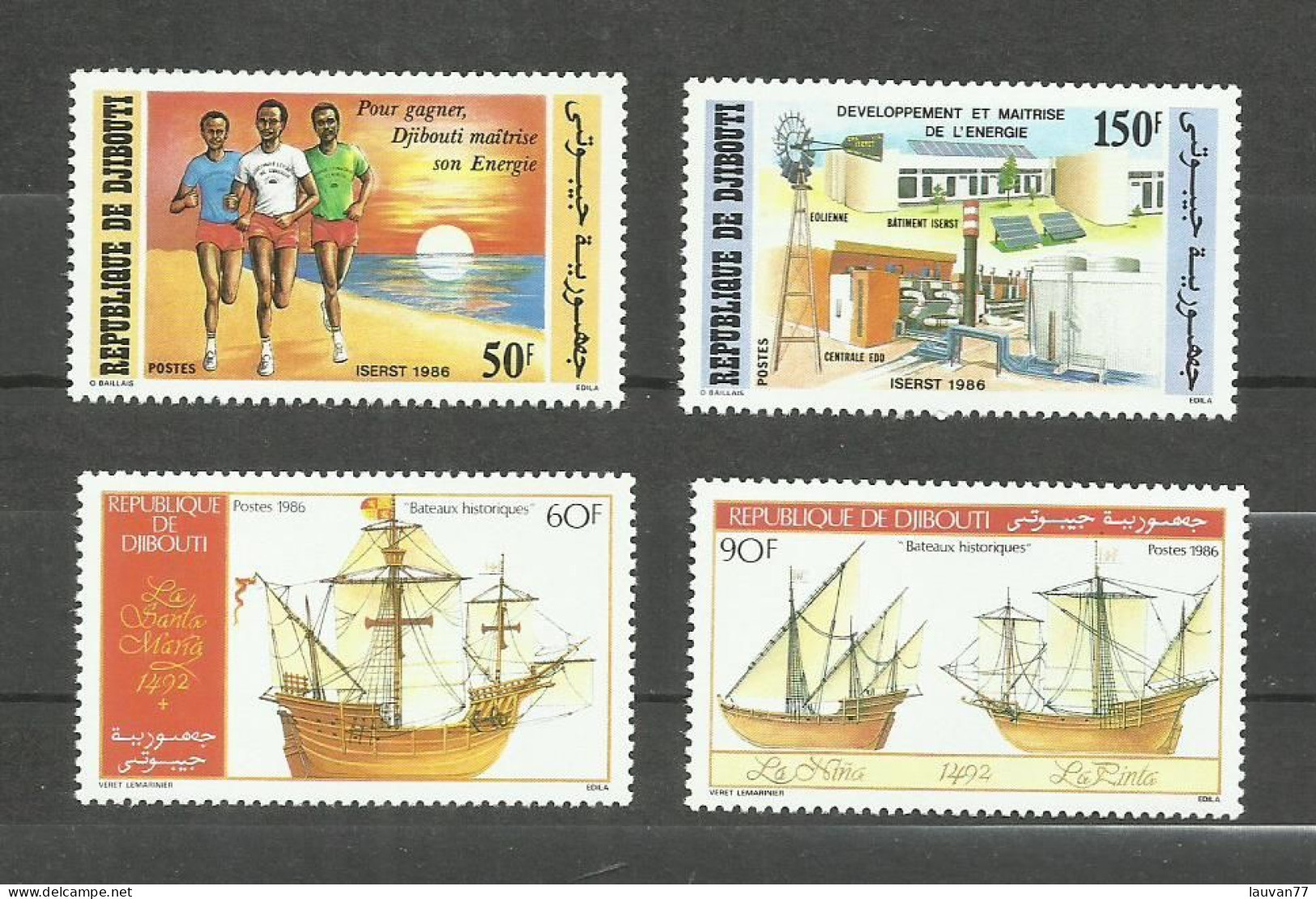 Djibouti N°618 à 621 Neufs** Cote 7.75€ - Djibouti (1977-...)