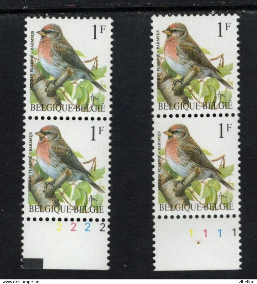 BELGIQUE BELGIE BUZIN AVEC Numeros De Planche  MNH XX - 1985-.. Vogels (Buzin)