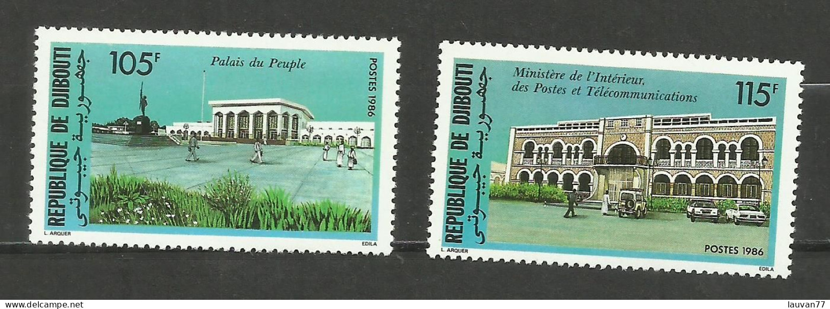 Djibouti N°625, 626 Neufs** Cote 4.20€ - Djibouti (1977-...)