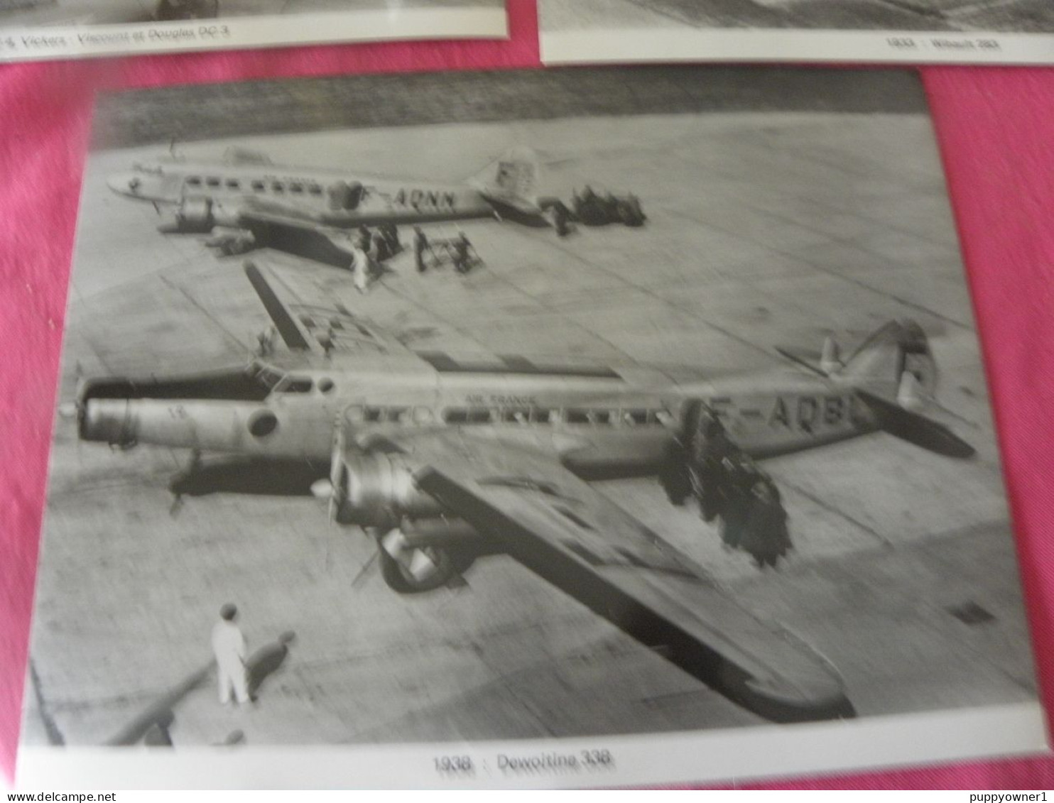 3 Vintage Photo Avion - Posters