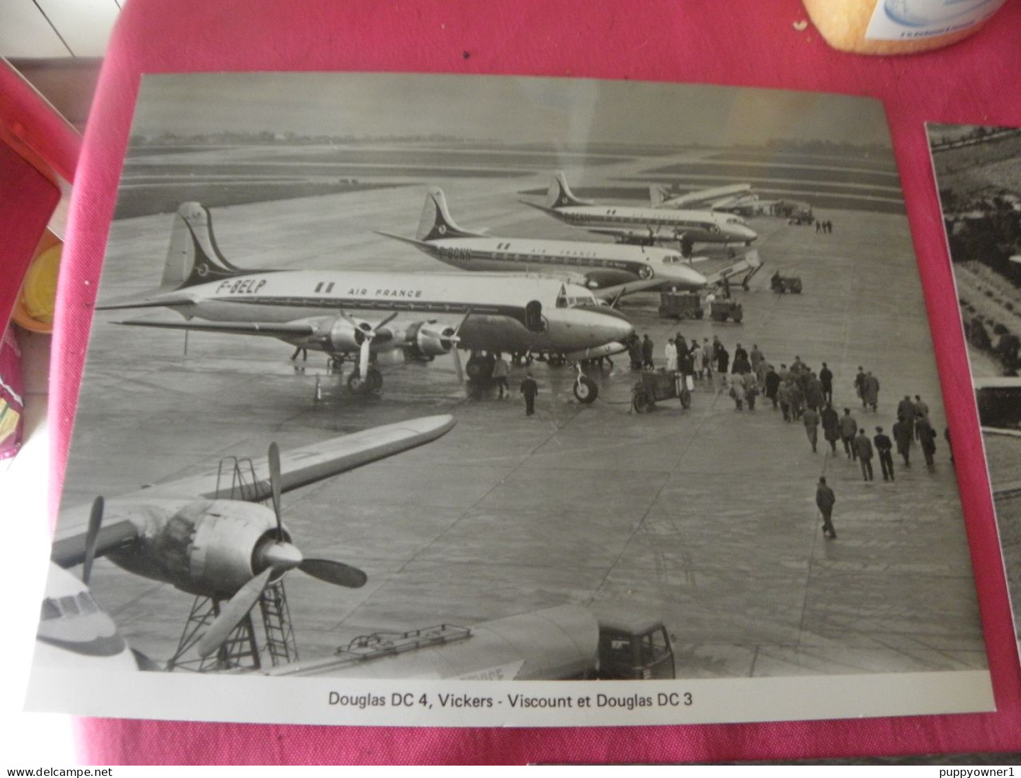 3 Vintage Photo Avion - Poster