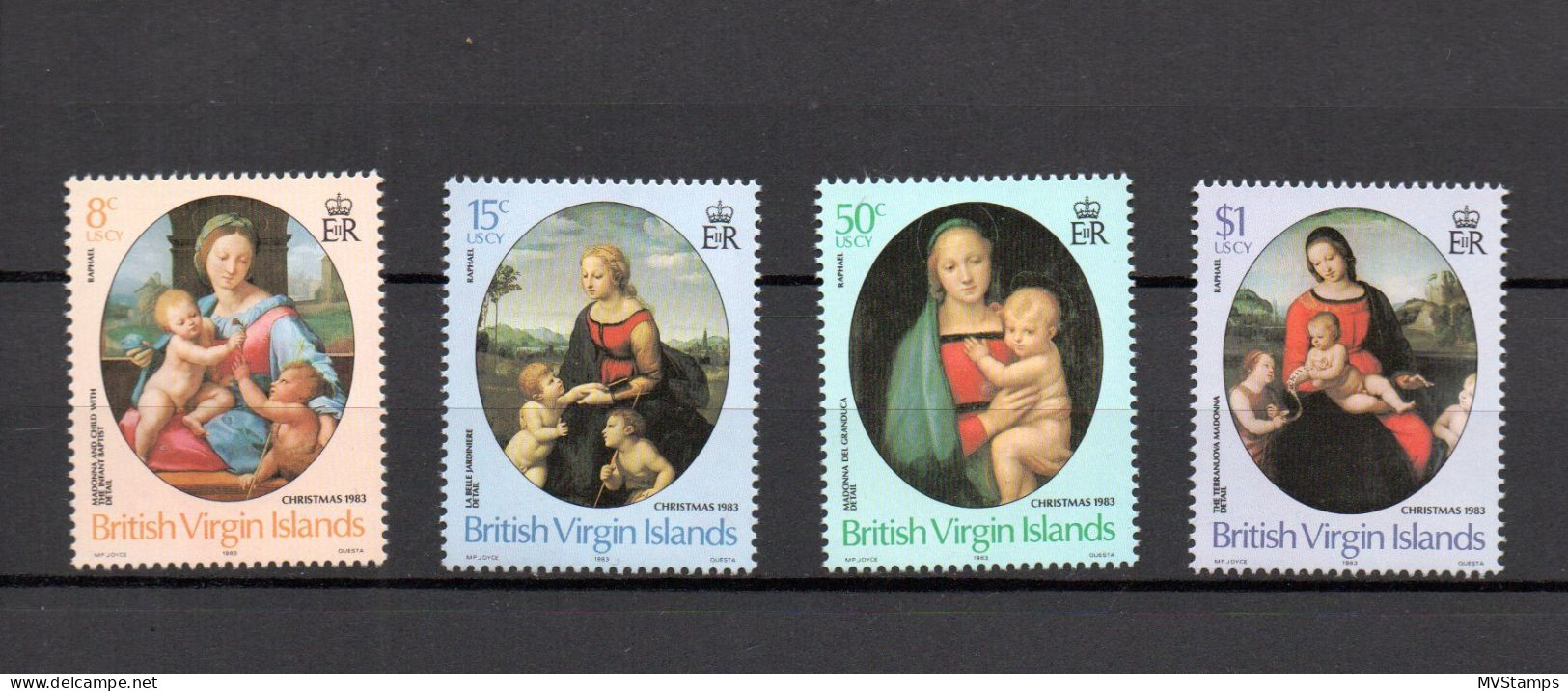 Virgin Islands 1983 Set Art/Raffael/Christmas Stamps (Michel 460/63) MNH - British Virgin Islands