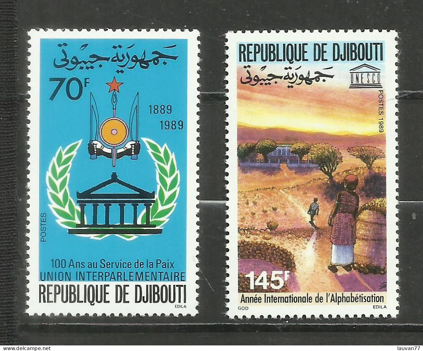 Djibouti N°656, 657 Neufs** Cote 4.20€ - Djibouti (1977-...)