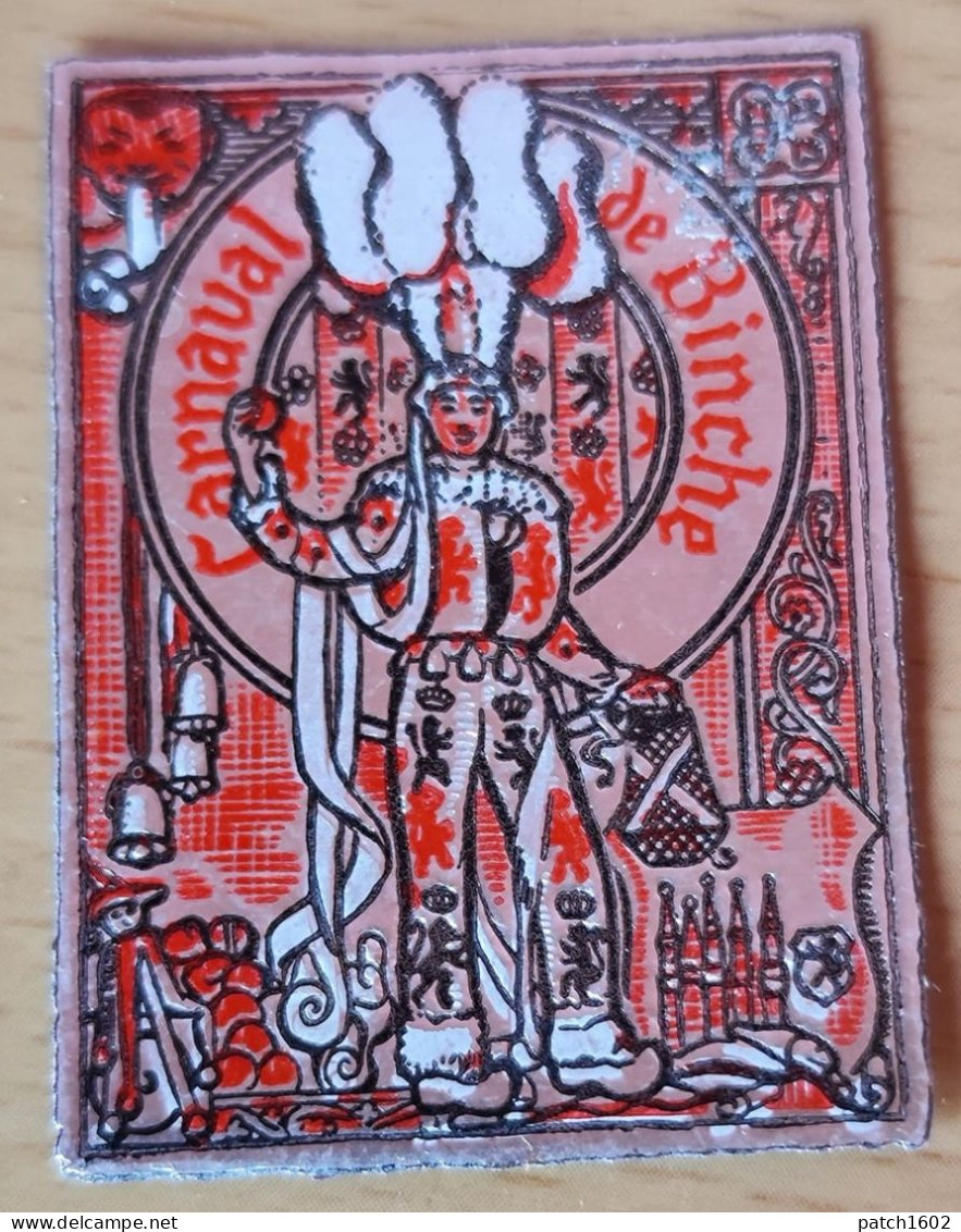 PETITE AFFICHE OU TIMBRE  CARNAVAL DE BINCHE  4/3 CM - Binche