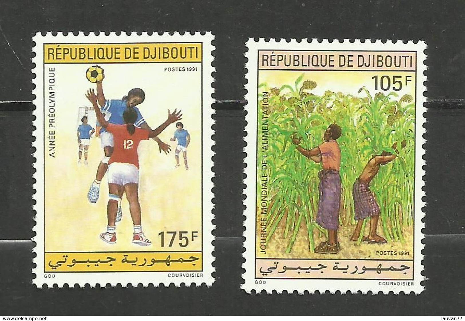 Djibouti N°683, 684 Neufs** Cote 5.85€ - Djibouti (1977-...)