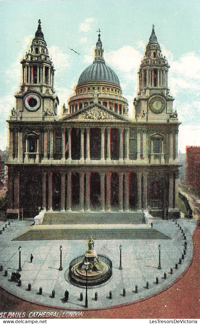 ROYAUME UNI - Angleterre - London - St Paul's Cathedral London - Colorisé - Carte Postale Ancienne - St. Paul's Cathedral