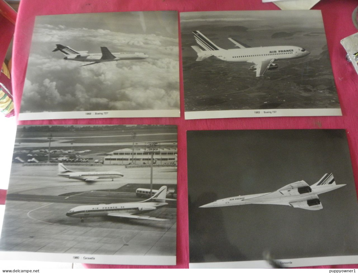 4 Vintage Photo Air France. 2 - Carteles