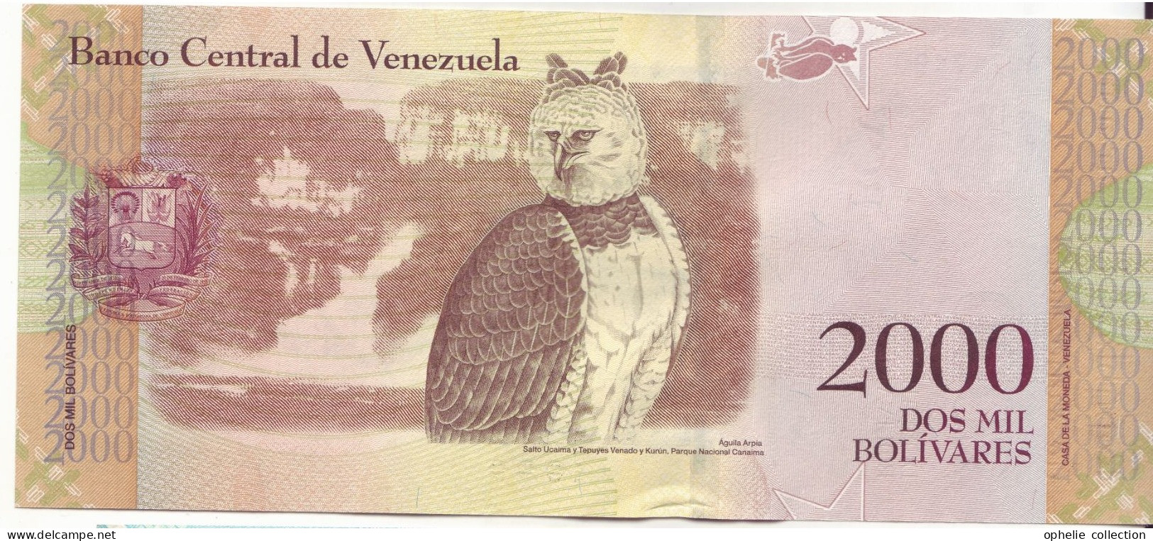 Amérique - Vénézuela - Billet De Collection - PK N°96 - 2000 Bolivares - 80 - Other - America