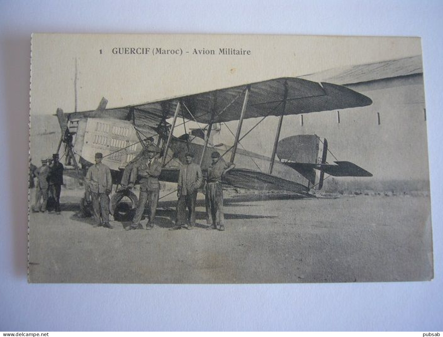 Avion / Airplane / ARMEE DE L'AIR FRANÇAISE / Breguet 14 / Seen At Guercif, Morocco - 1914-1918: 1ère Guerre