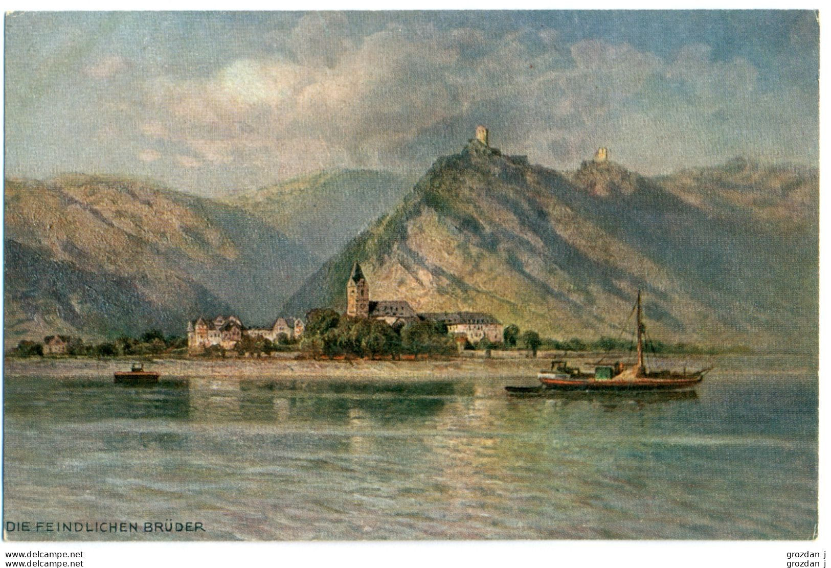 SPRING-CLEANING LOT (39 POSTCARDS), Places along the Rhine, Art postcards, Germany