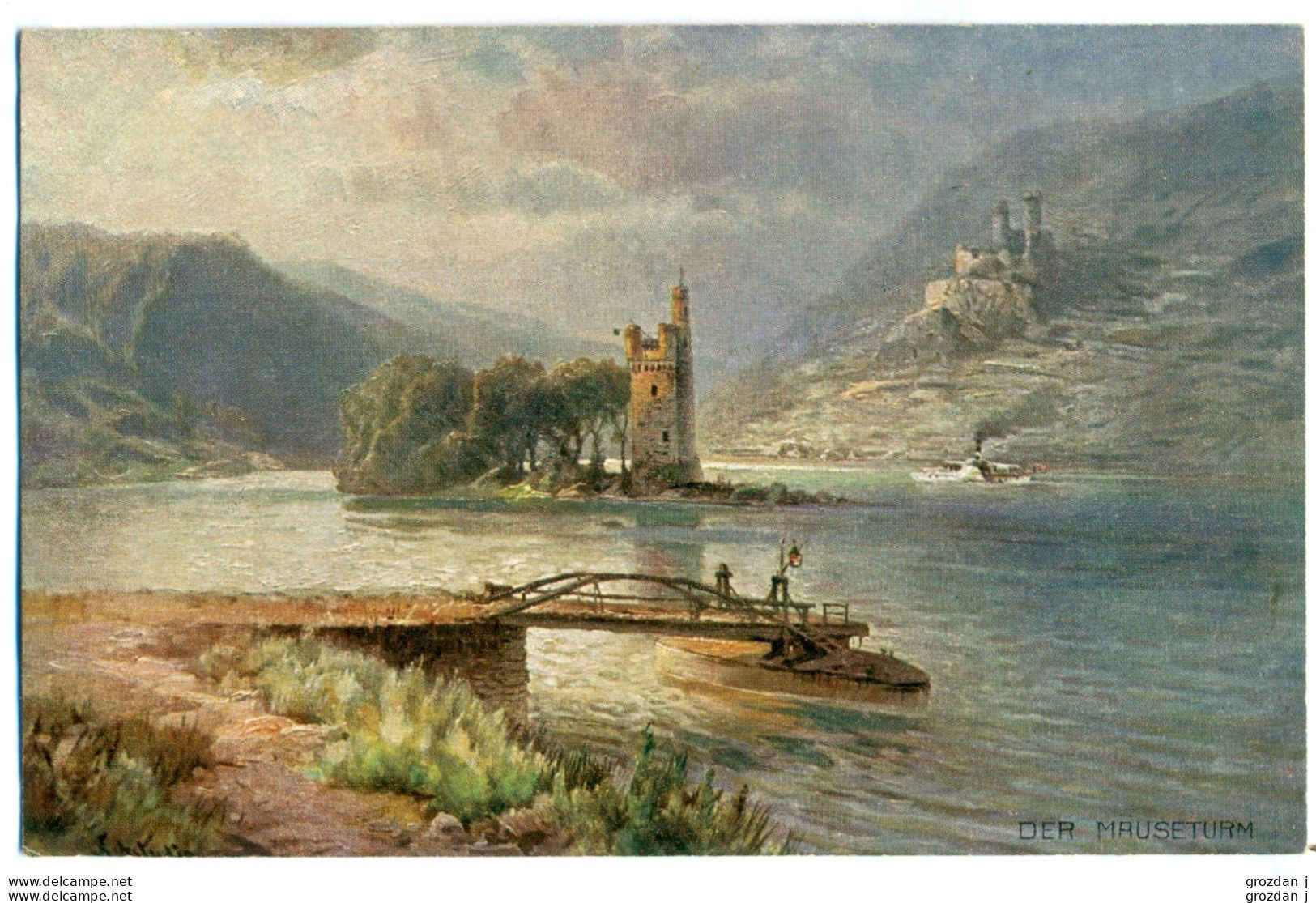 SPRING-CLEANING LOT (39 POSTCARDS), Places along the Rhine, Art postcards, Germany