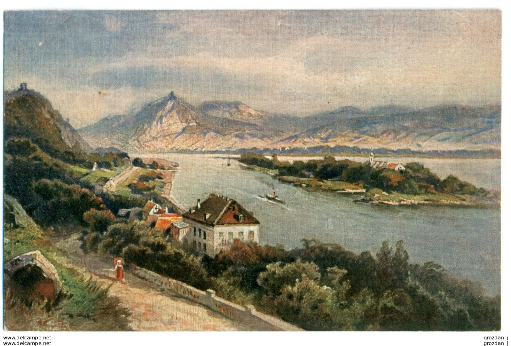 SPRING-CLEANING LOT (39 POSTCARDS), Places along the Rhine, Art postcards, Germany