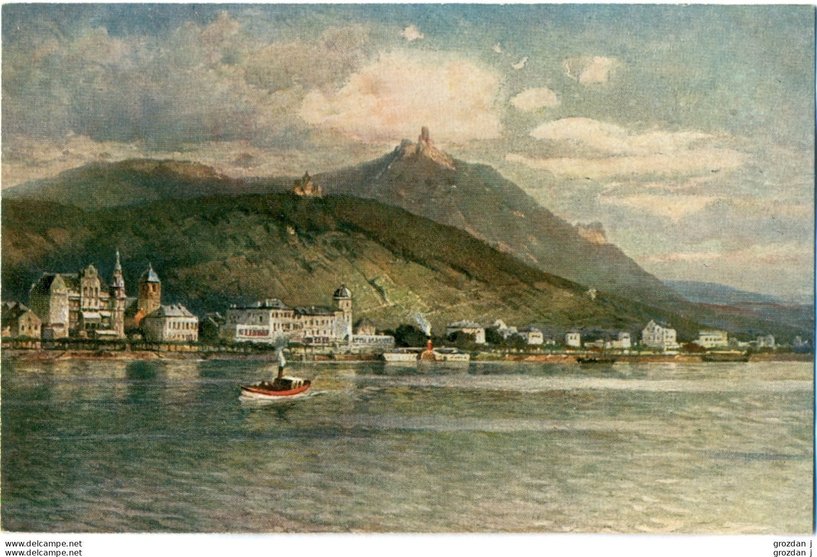 SPRING-CLEANING LOT (39 POSTCARDS), Places along the Rhine, Art postcards, Germany