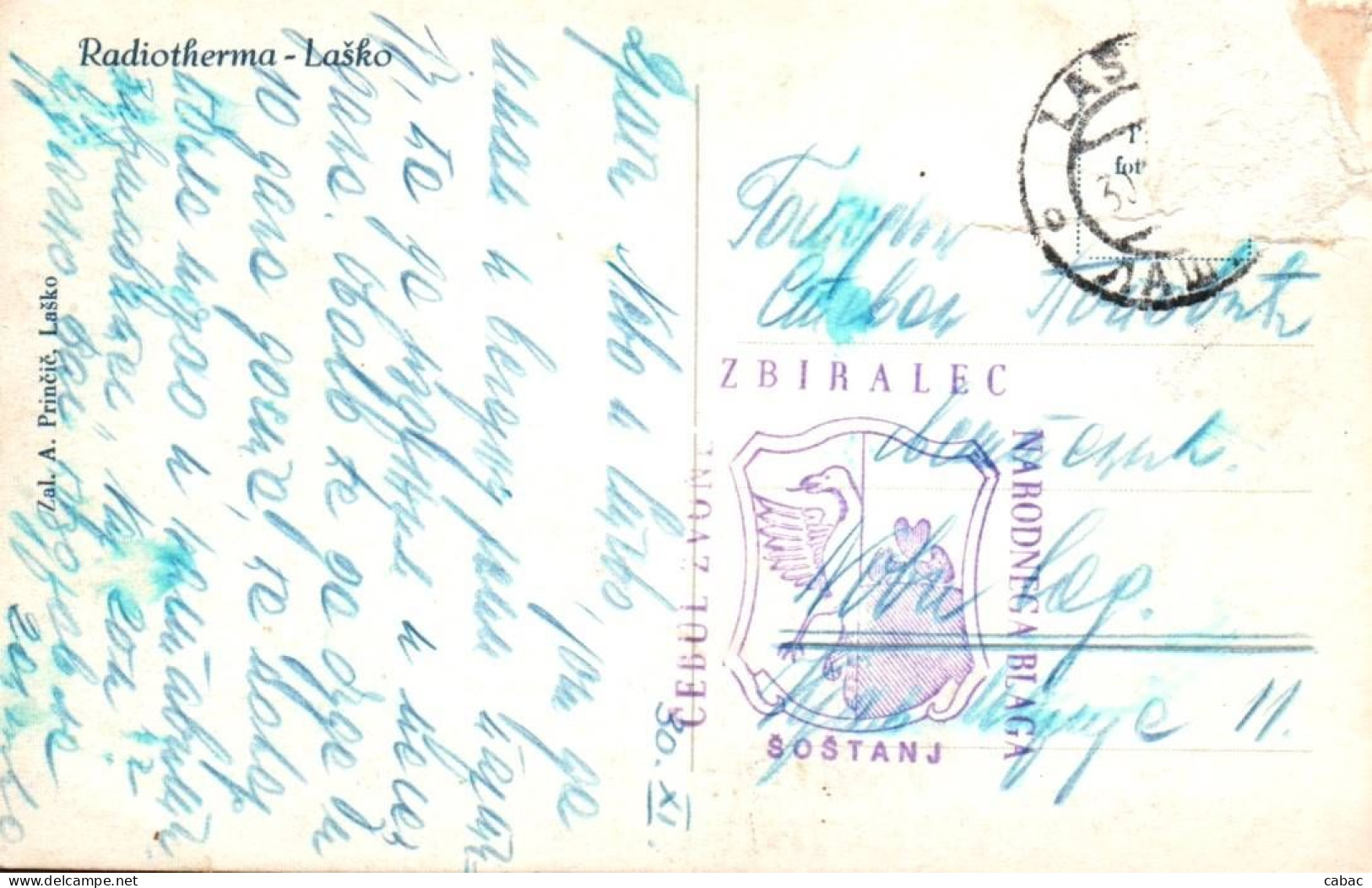 Radiotherma Laško, Zdravilišče Laško, 1930-ta? Štajerska, Potovala, Zal. A. Prinčič, Tuffer - Slovénie