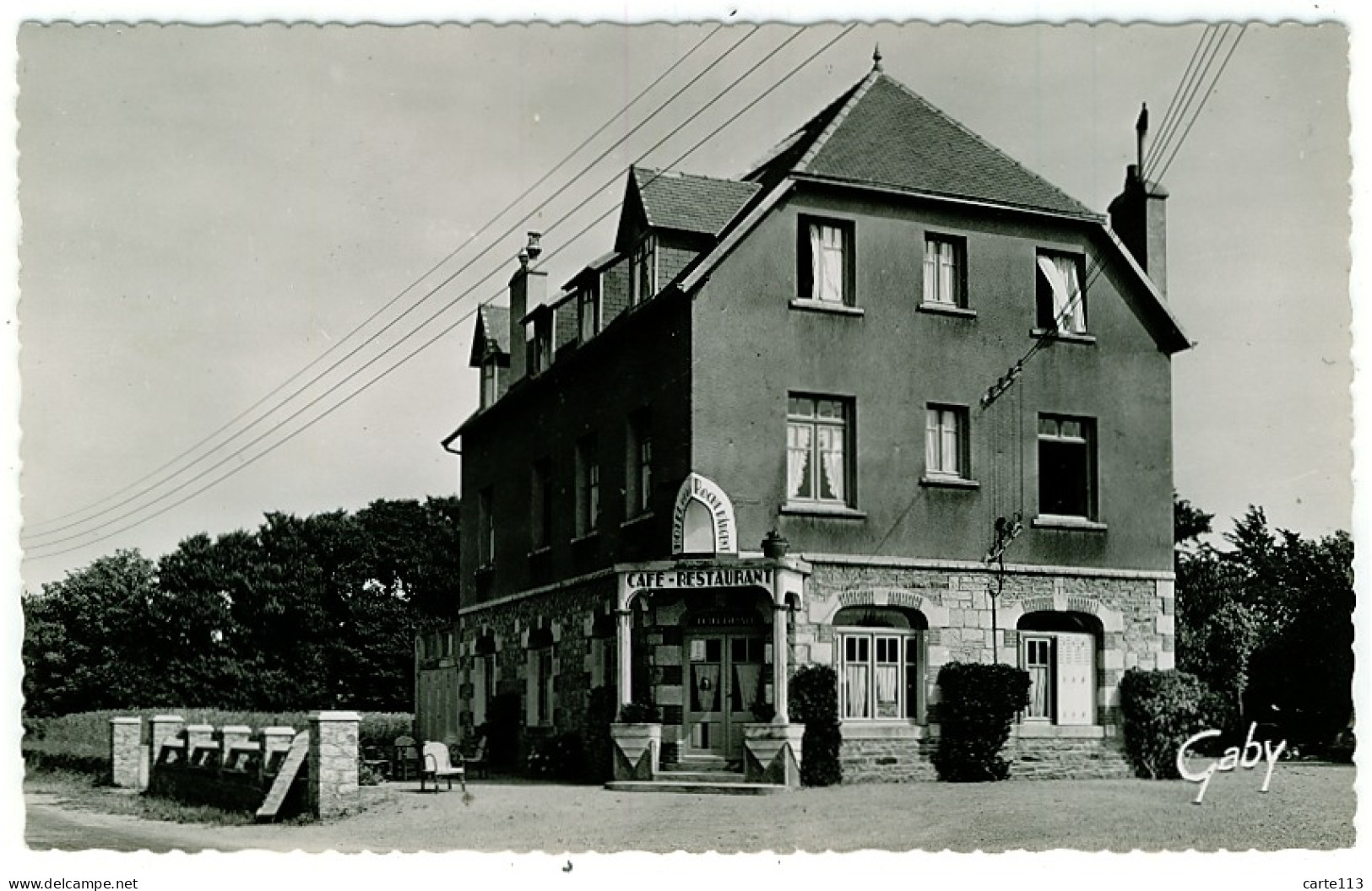 22 - B7362CPSM - PLESTIN LES GREVES - L'hotel De La Roche D'Argent - Parfait état - COTES-D'ARMOR - Plestin-les-Greves