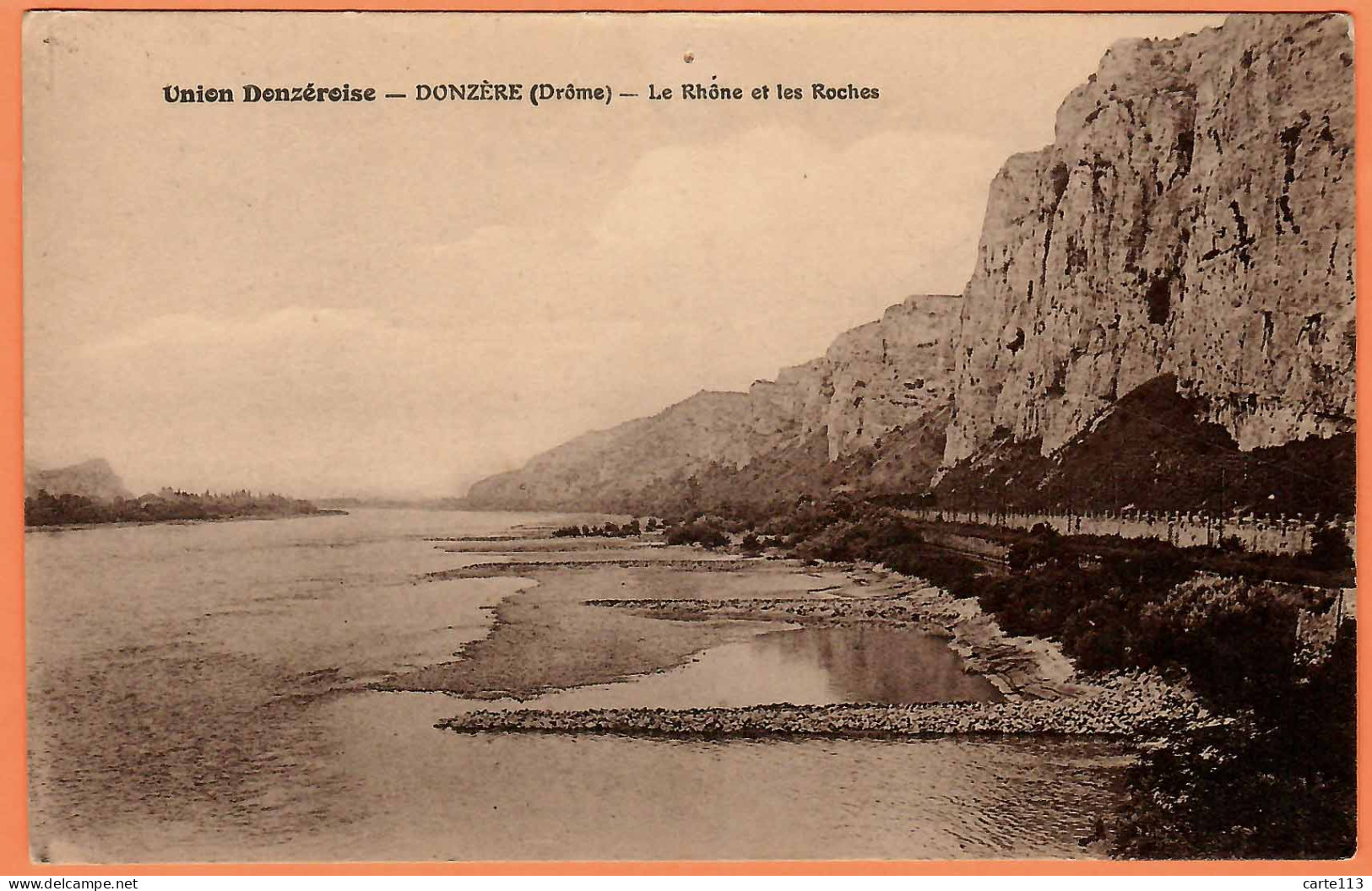 26 - B34852CPA - DONZERE - Le Rhone Et Les Roches - Très Bon état - DROME - Donzere