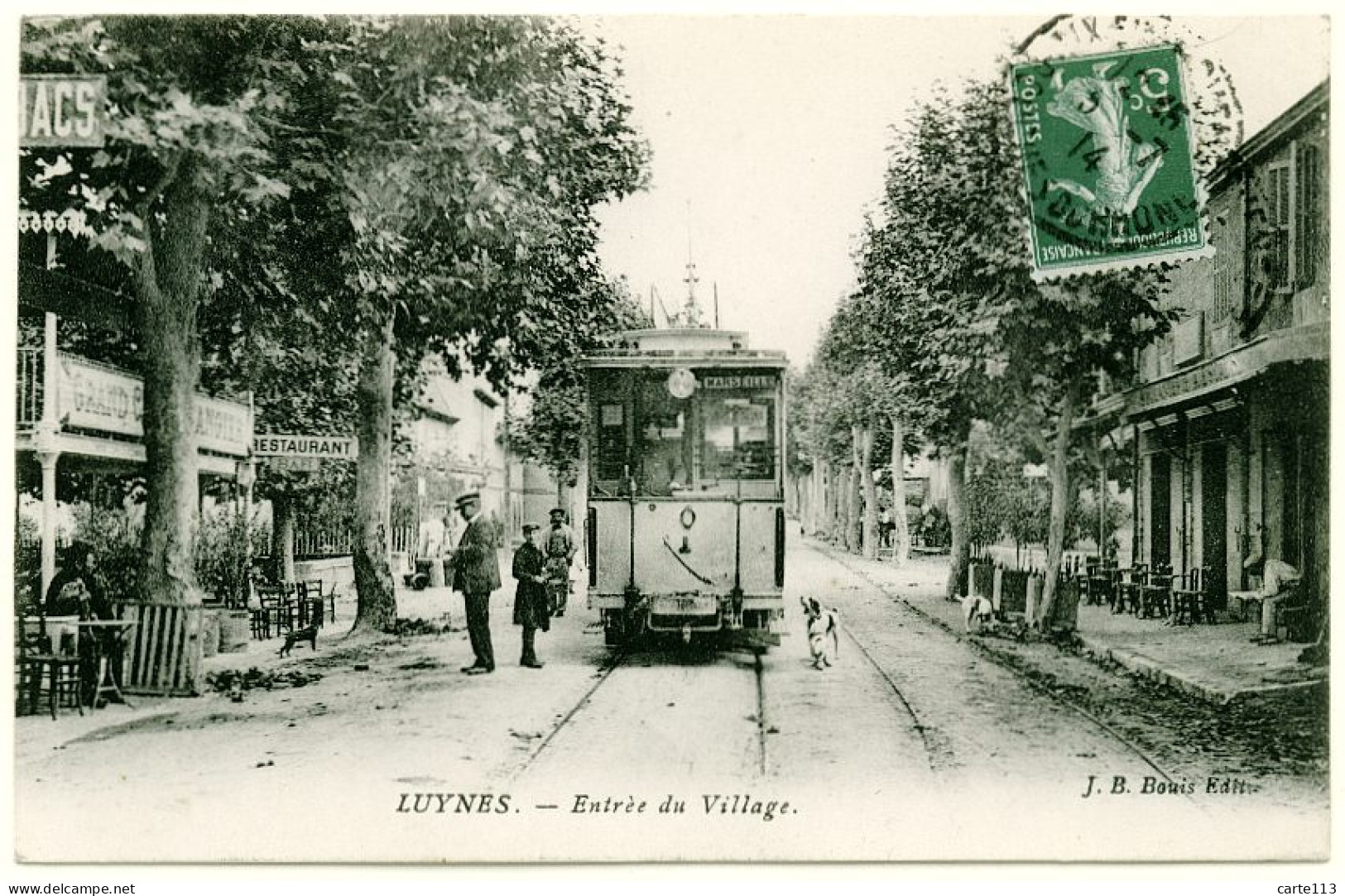 13 - T14687CPA - LUYNES - Entree Du Village - Arret Du Tramway - Parfait état - BOUCHES-DU-RHONE - Luynes
