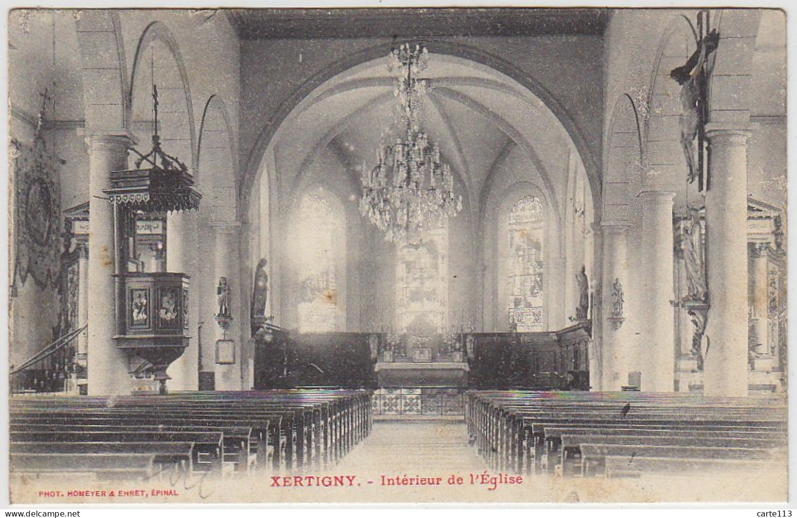 88 - B14414CPA - XERTIGNY - Interieur De L'eglise - Très Bon état - VOSGES - Xertigny