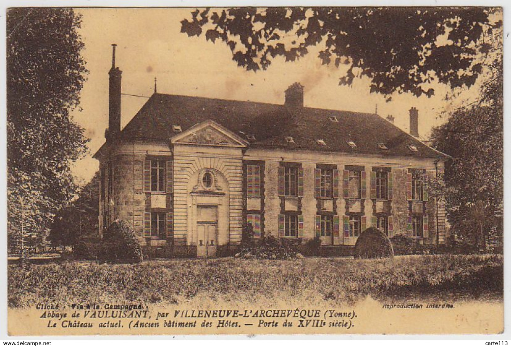 89 - B14269CPA - VILLENEUVE L'ARCHEVEQUE - Abbaye De Vauluisant - Bon état - YONNE - Villeneuve-l'Archevêque