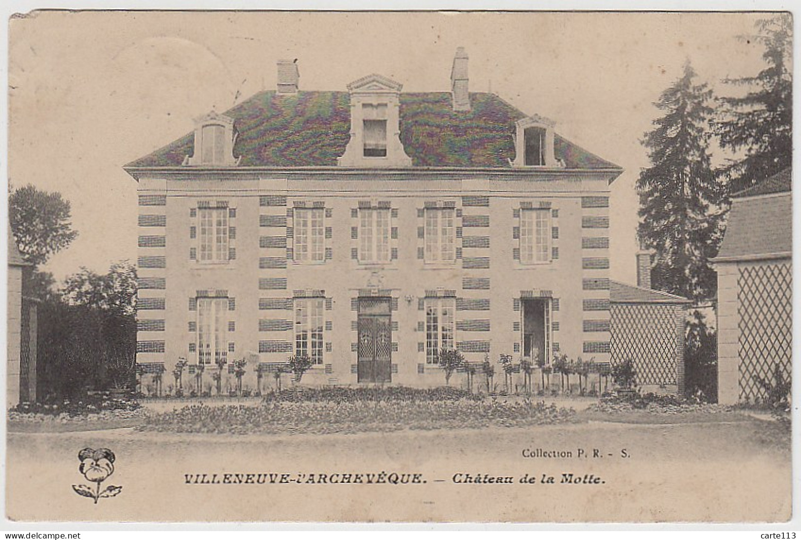 89 - B14268CPA - VILLENEUVE L'ARCHEVEQUE - Château De La Motte - Parfait état - YONNE - Villeneuve-l'Archevêque