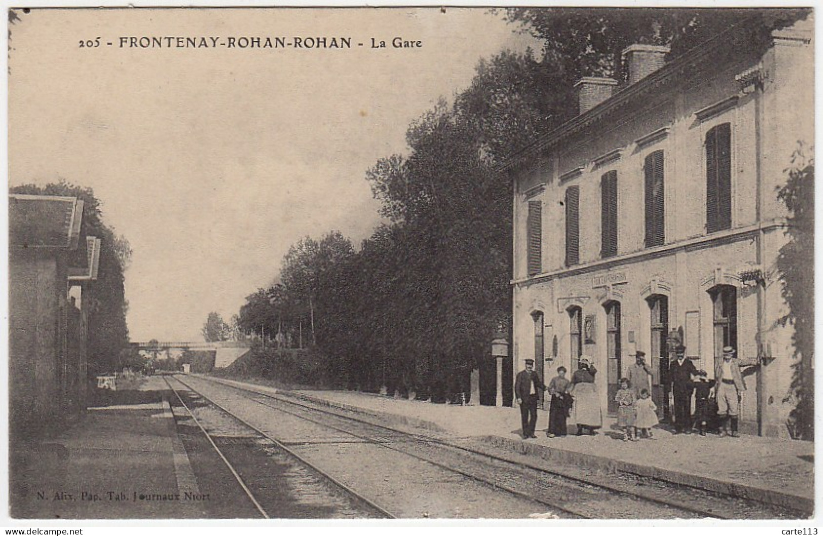 79 - T14089CPA - FRONTENAY ROHAN ROHAN - La Gare - Parfait état - DEUX-SEVRES - Frontenay-Rohan-Rohan