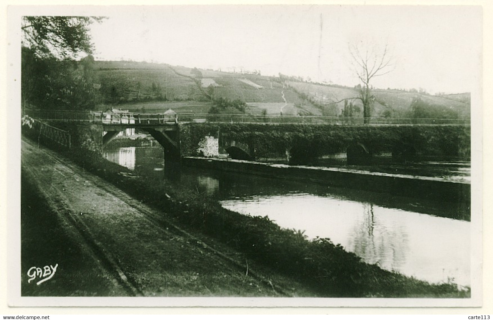 29 - B14518CPSM - CHATEAUNEUF DU FAOU - Pont Du Roi - Canal Nantes A Brest - Très Bon état - FINISTERE - Châteauneuf-du-Faou