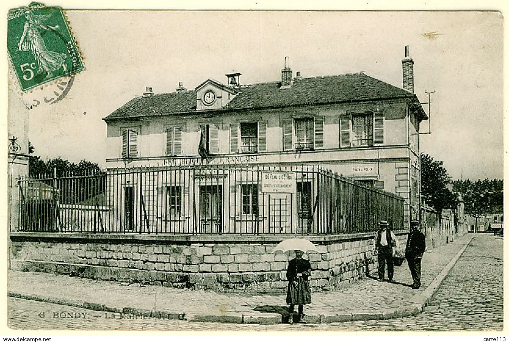 93 - B12968CPA - BONDY - La Mairie - Très Bon état - SEINE-SAINT-DENIS - Bondy