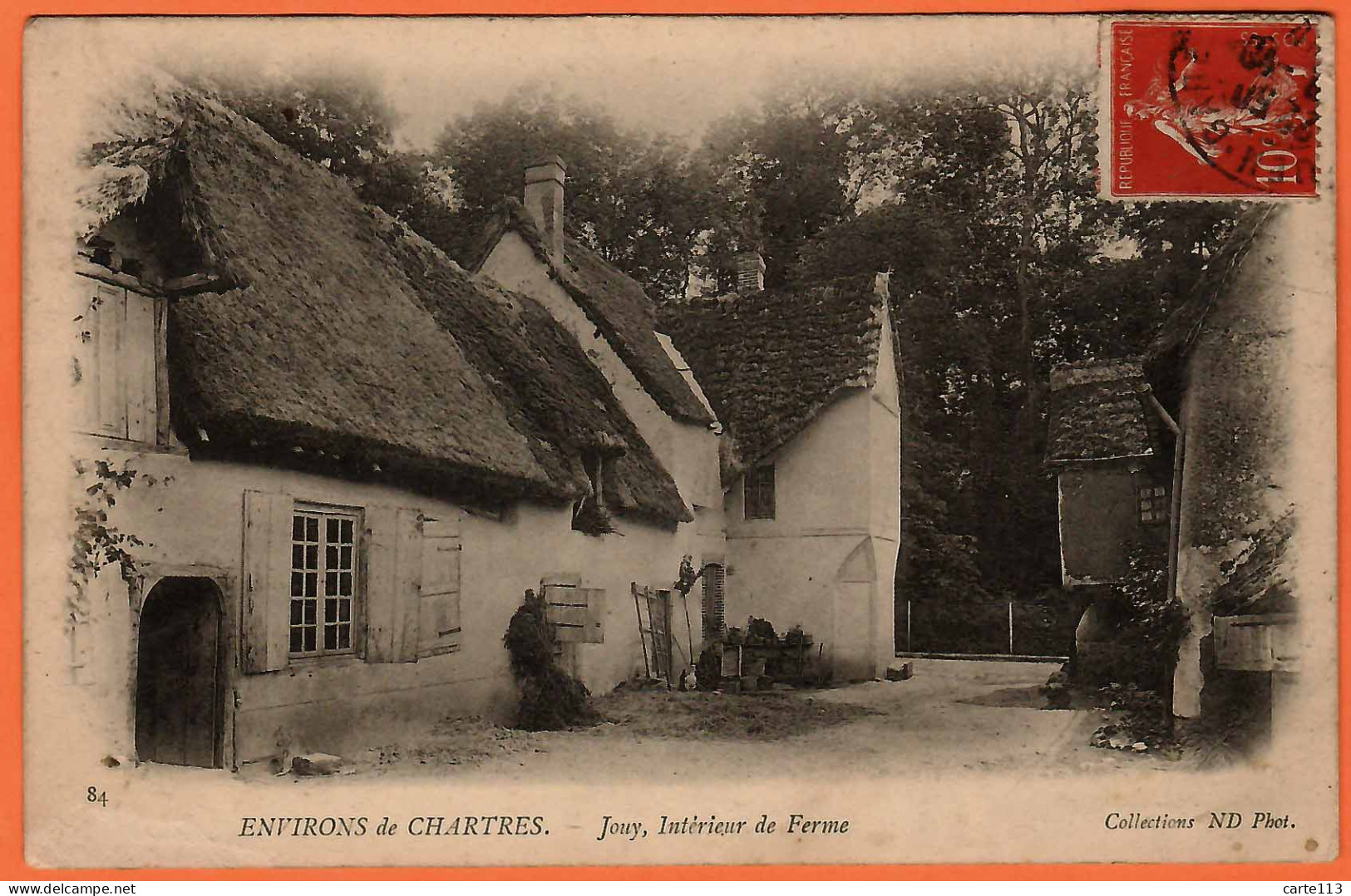 28 - B34888CPA - JOUY - CHARTRES - Intérieur De Ferme -certe Pionnier, Presurseur - Très Bon état - EURE-ET-LOIR - Jouy