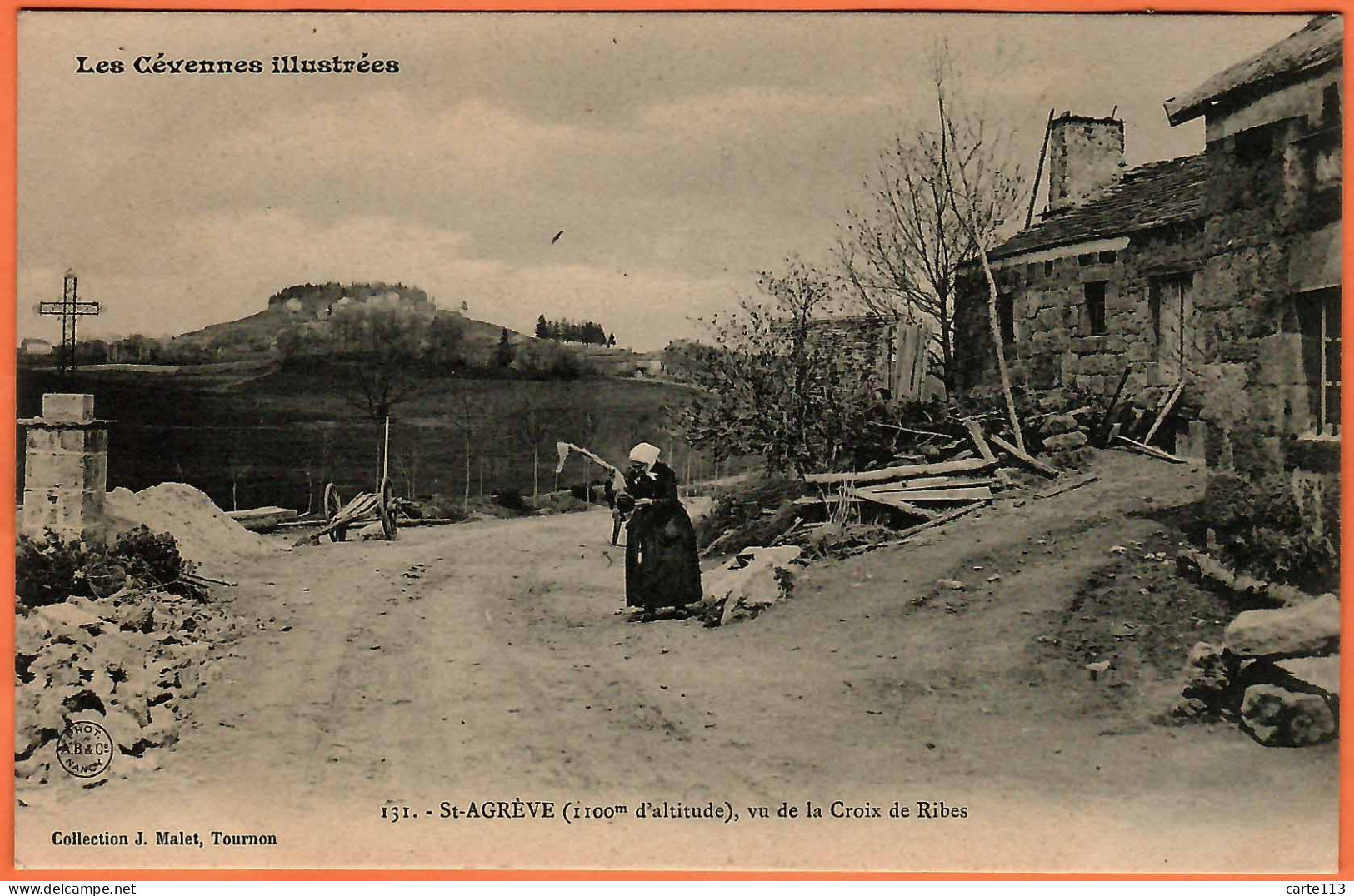 7 - B34900CPA - SAINT ST AGREVE - Vu De La Croix De Ribes - Les Cevennes Illustrées - Très Bon état - ARDECHE - Saint Agrève