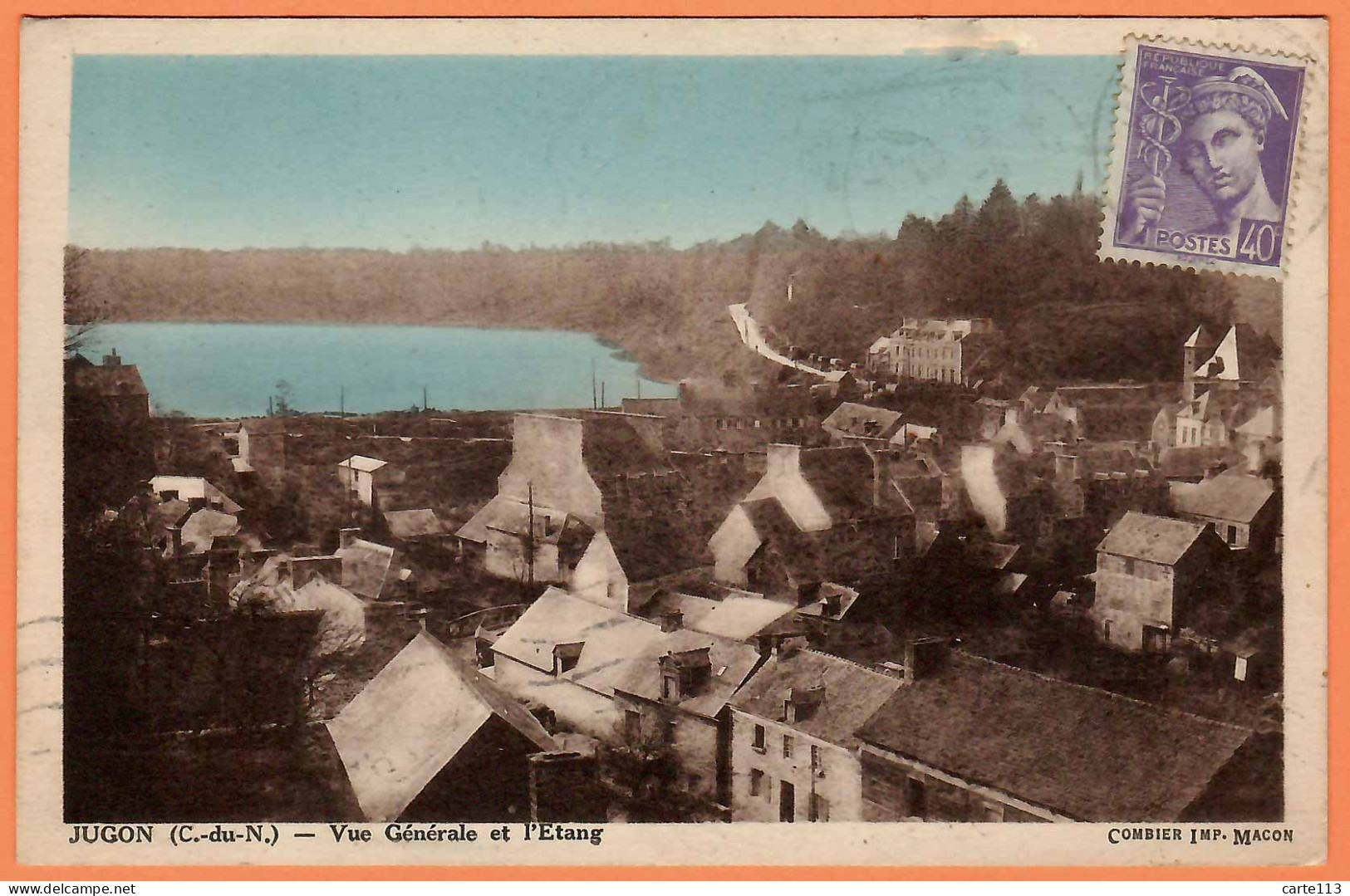 22 - B34416CPA - JUGON - Vue Générale Et étang - Très Bon état - COTES-D'ARMOR - Jugon-les-Lacs