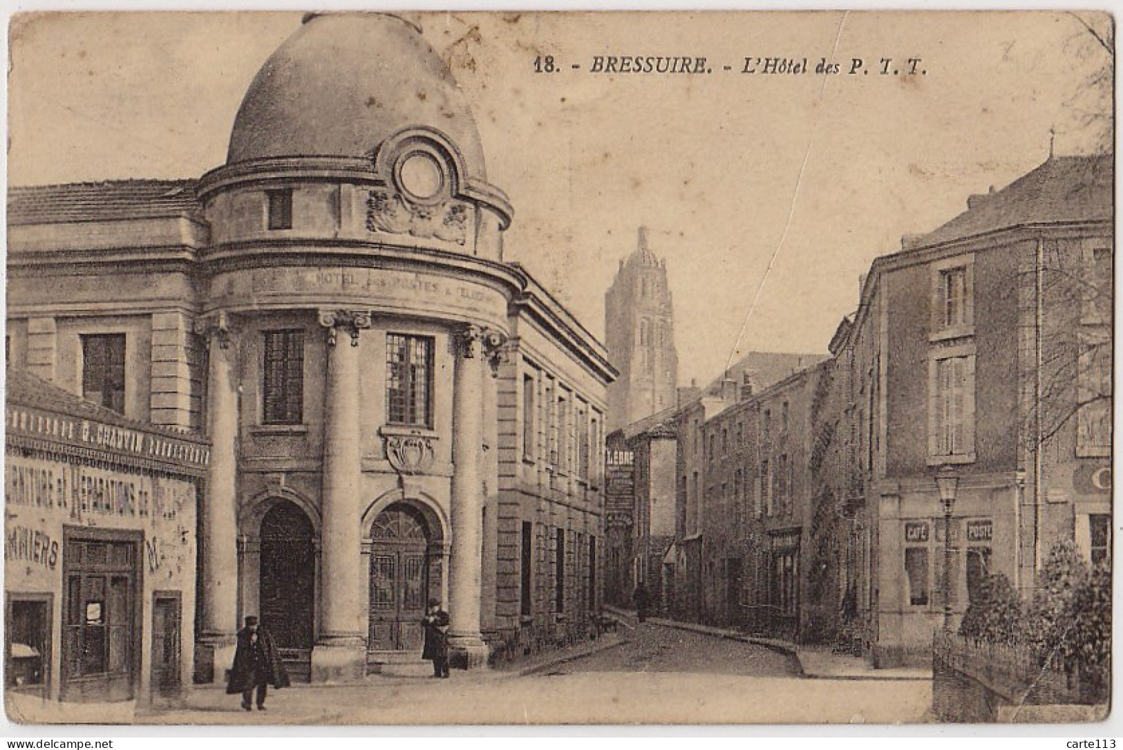 79 - B18001CPA - BRESSUIRE - Hotel Des Postes P.T.T. - Assez Bon état - DEUX-SEVRES - Bressuire