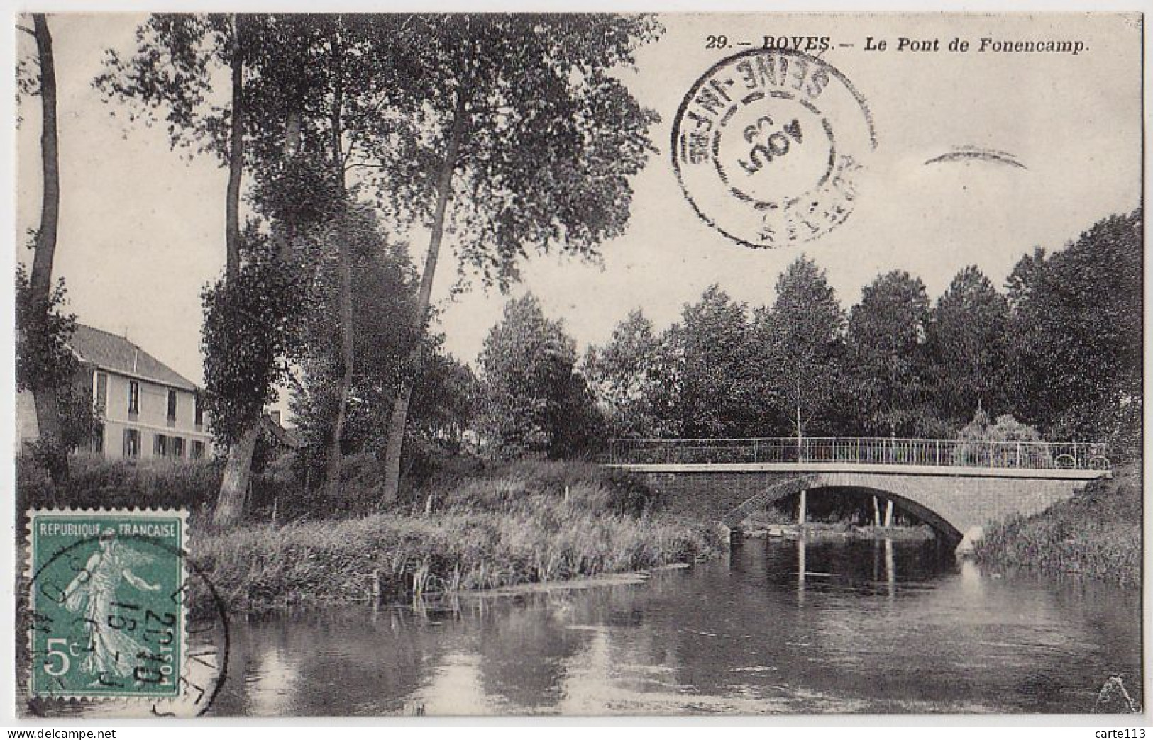 80 - B17731CPA - BOVES - Le Pont De Fonencamp - Très Bon état - SOMME - Boves