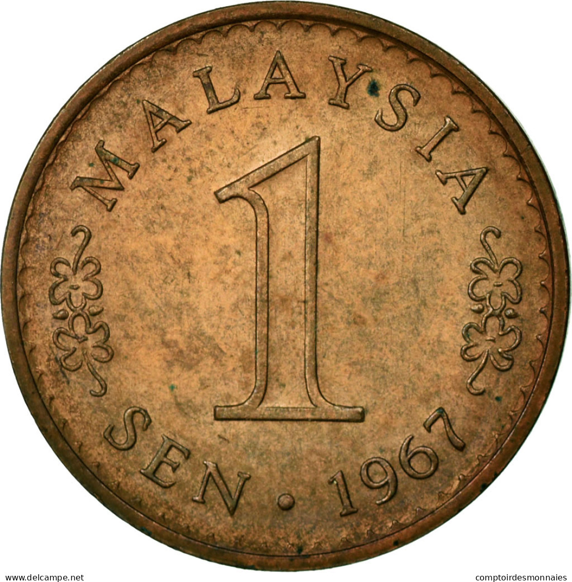 Monnaie, Malaysie, Sen, 1967, Franklin Mint, TTB, Bronze, KM:1 - Maleisië