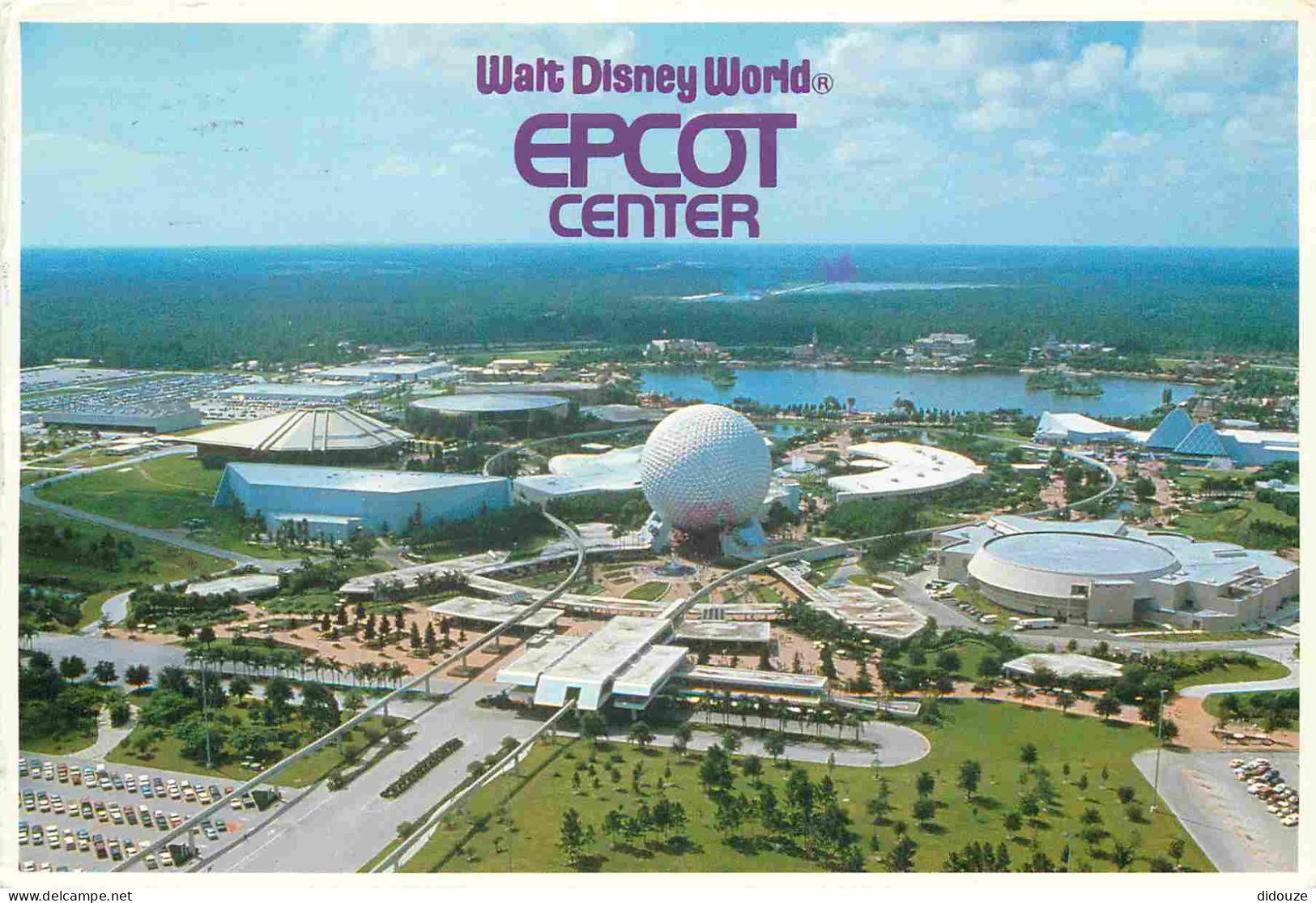 Parc D'Attractions - Walt Disney World Orlando - Epcot Center - Aerial View - Vue Aérienne - CPM - Voir Scans Recto-Vers - Disneyworld