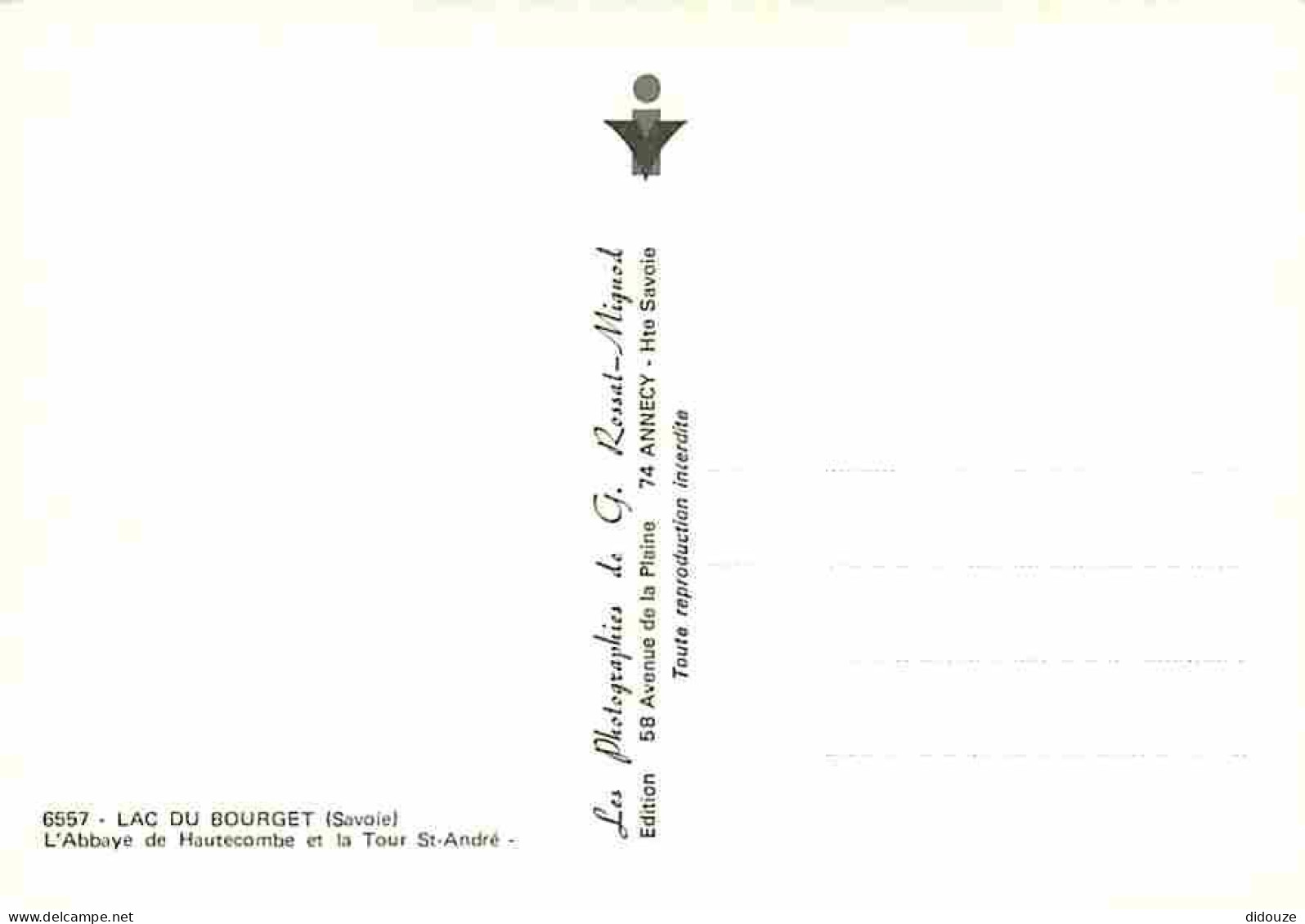 73 - Lac Du Bourget - L'Abbaye D'Hautecombe Et La Tour St André - CPM - Voir Scans Recto-Verso - Le Bourget Du Lac