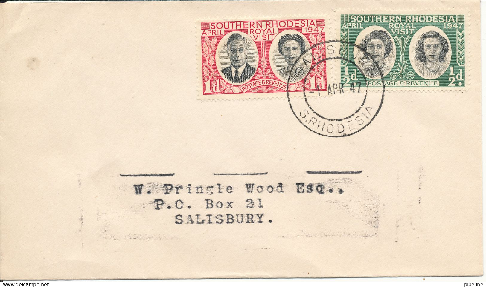 Southern Rhodesia FDC ??? Cover Sent To Salisbury 1-4-1947 - Rhodesia Del Sud (...-1964)