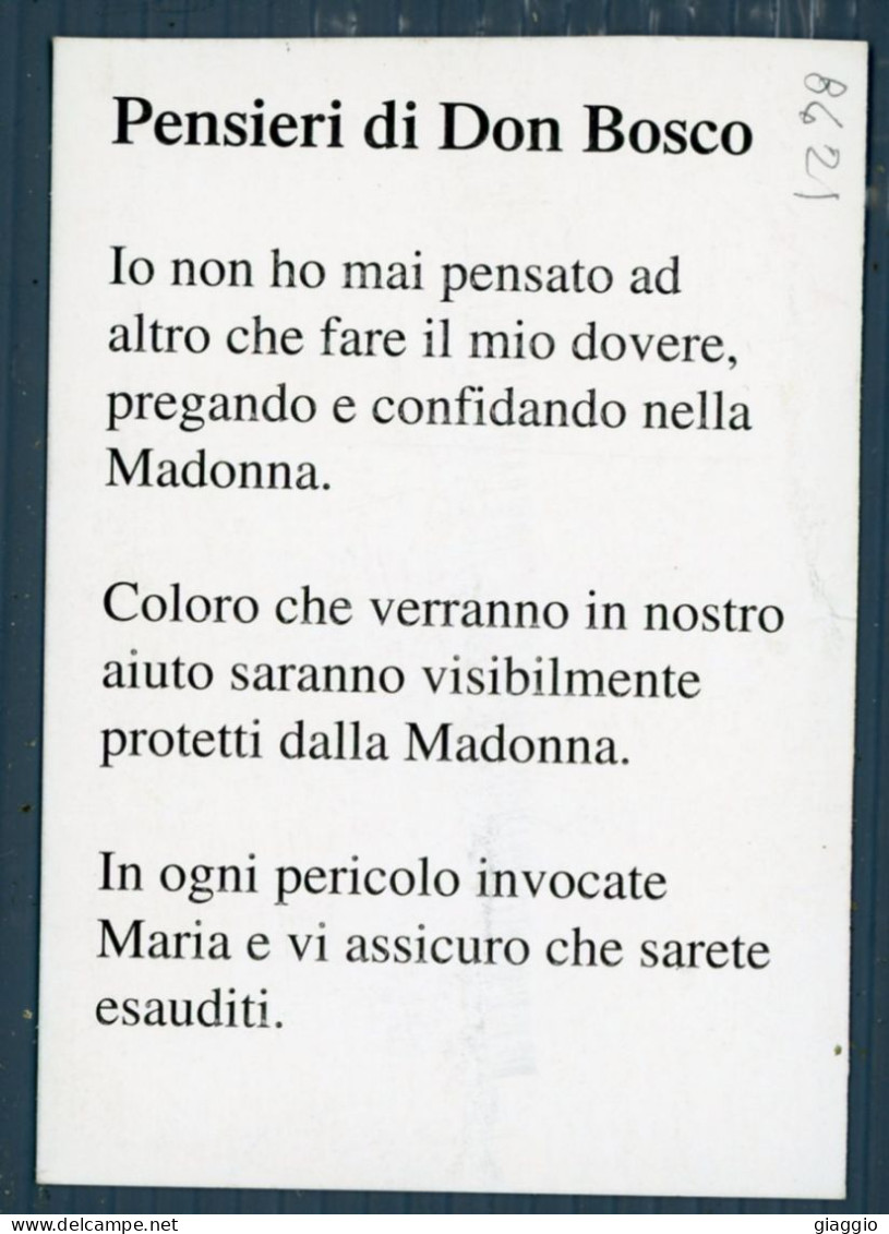 °°° Santino N. 8621 - Pensieri Di Don Bosco Cartoncino °°° - Religion &  Esoterik